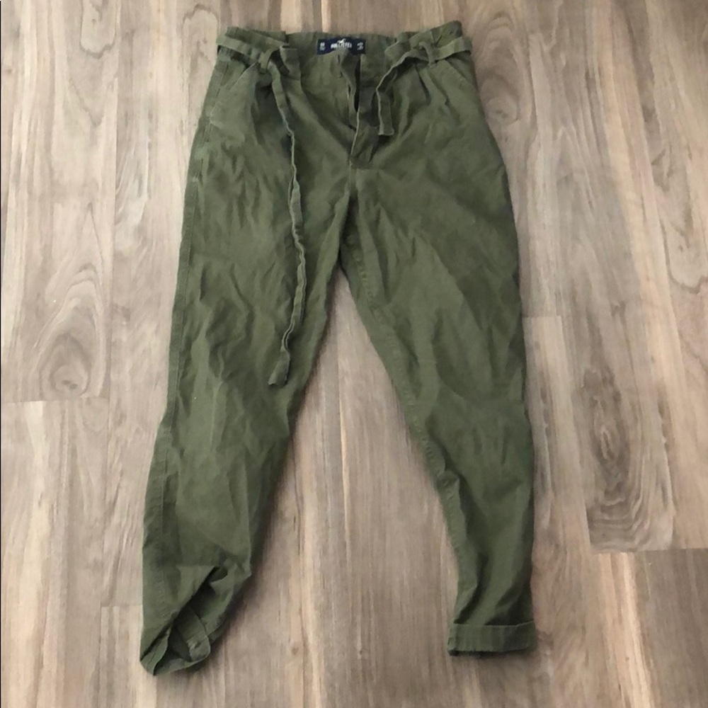 hollister olive cargo pants size 27